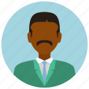 avatar, formal, man, mustache, people, user