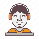 dj, avatar, music, party, person, profession, profile