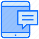 mobile, message, phone, chat, device, smartphone, ui