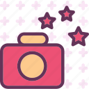 camera, device, photography, photoshoot, stars