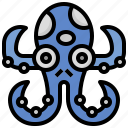 kraken, monster, mythology, ocean, animals