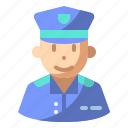 avatar, man, police, policeman, professional