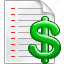 financial, green dollar, invoice, money, price list, pricelist, prices