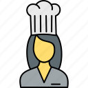 chef, cook, avatar, female, girl, hat, lady