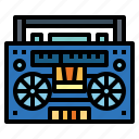 boombox, music, player, radio, technology