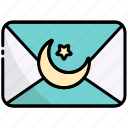 envelope, mail, letter, message, eid, ramadan, islam