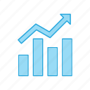 arrow, bar, chart