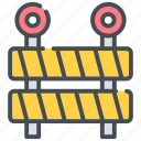 construction barrier, barrier, road, traffic, transportation