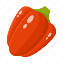 bulgarian pepper, cooking, food, fruit, red, vegetable