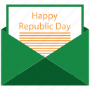 email, mail, open, republic day