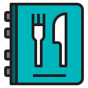 fork, knife, list, menu, restaurant