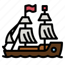 pirate, ship, transportation, transport, boat