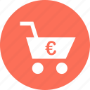 cart, ecommerce, euro, sign, web