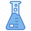 chemistry, erenmeyer, experiment, flask, scientific