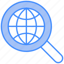 globe, lense, search, tool, world