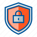 lock, protection, security, shield