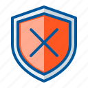 security, shield, warning