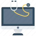 device, display, monitor, screen, stethoscope