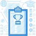 achievement, award, chart, clipboard, reward, seo, trophy