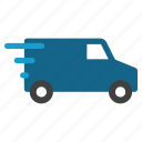 delivery, car, shipping, transport, transportation, van, vehicle