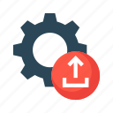 configuration, gear, option, setting, upload
