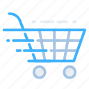 cart, commerce, delivery, shopping, fast, quick, shipping