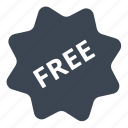 free, shopping, sticker