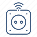 connector, electric, electricity, plug, power, smart, socket
