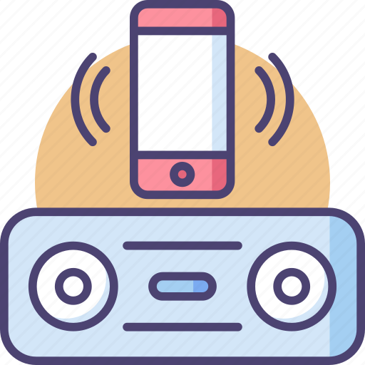 Bluetooth, speaker, audio, wireless, connect, music, smartphone icon - Download on Iconfinder