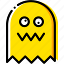 arcade, game, ghost, pacman, yellow