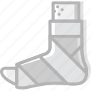 bandaged, foot, health, healthcare, medical