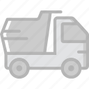 dump, transport, truck, vehicle