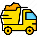 dump, transport, truck, vehicle