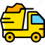 dump, transport, truck, vehicle 