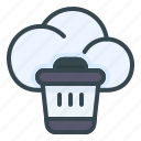 trash, cloud, weather, storage, data