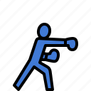 boxing, punch, fight, sport, games, pictogram, olympic