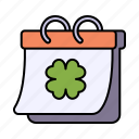 calendar, irish, st, patrick, day