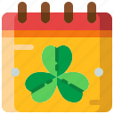 calendar, date, time, st, patricks, day, shamrock