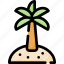 beach, coconut, island, palm, summer, tree, tropical 