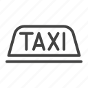 lamp, taxi, transport