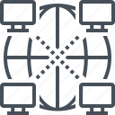 computer, connection, globe, network