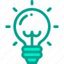 bulb, idea, light