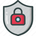 lock, protection, security, shield