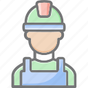 builder, helmet, construction, labour