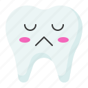 angry, emoji, emoticon, face, tooth