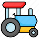 tractor, toy, plaything, machinery, transport, vehicle, agriculture