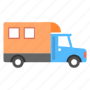 city truck, transportation, truck, truck with container, vehicle