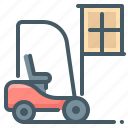 forklift, logistic, cargo