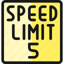 road, sign, speed, limit