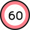 road, sign, speed, limit